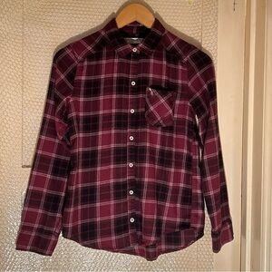 Abercrombie Kids Button Up Plaid Long Sleeve Size 13/14